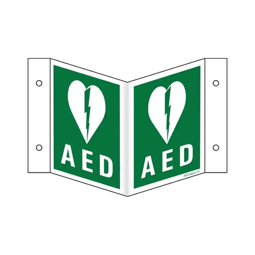 Panoramabord AED 40 x 20 cm.